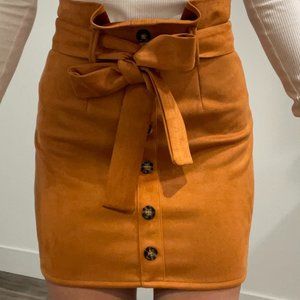 (Never Worn) Alloy Orange Skirt with Bow